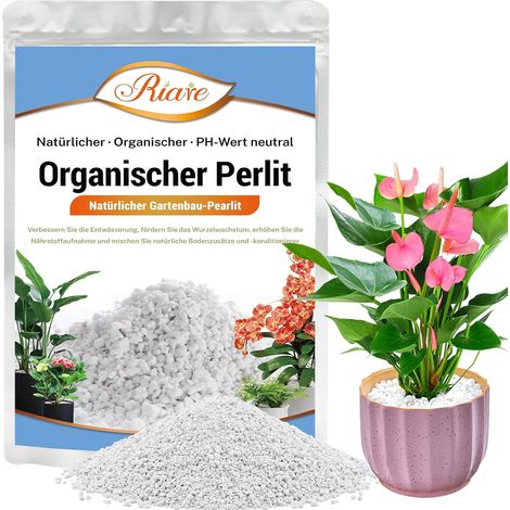Perle Organique végétale Horticulture végétale Perlite modificateur du Sol Perle Naturelle en Bloc Additif de Conditionnement du Sol Améliore la Croissance du système Racine (2L) (1/5)