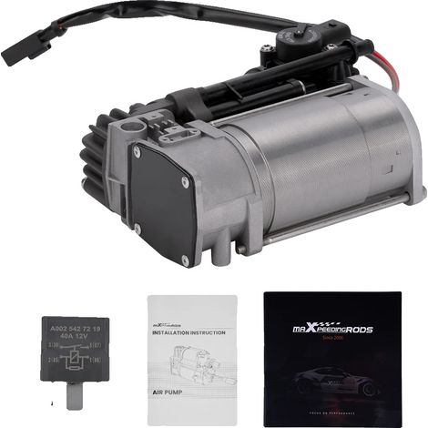 Compresor de aire, 32 cm x 32 cm x 20 cm, 4650 g, compatible con varios modelos Mercedes Clase E, números de pieza intercambiables: 2123200104, 2123200404 (1/5)