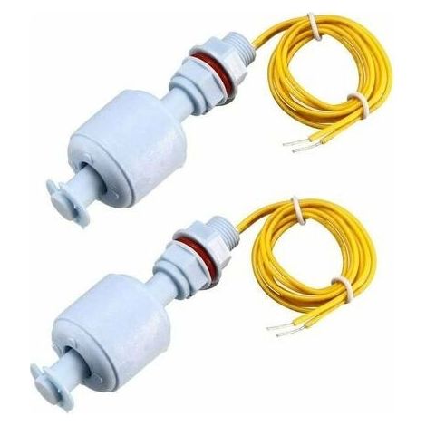2pcs PP Float Switch for Water Pump M10 Tank Liquid Water Level Sensor,with Cable
