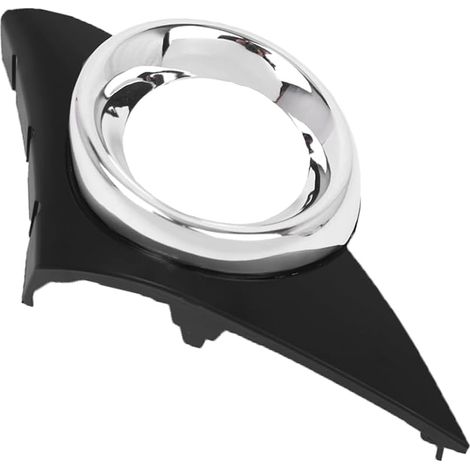 MACHSWON 1 grille de feu de brouillard inférieur avant noir mat avec bordure chromée, grille de pare-chocs avant, compatible avec Peu/geot 0T 207 modèles sport 06-09, côté passager droit (1/5)