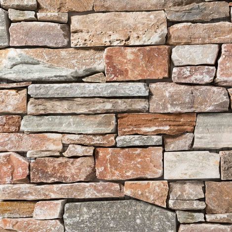Pierre de parement Quartz Mix 56x15 cm (plaque 56x15 soit 0,084 m²) - RO'MA NATURE