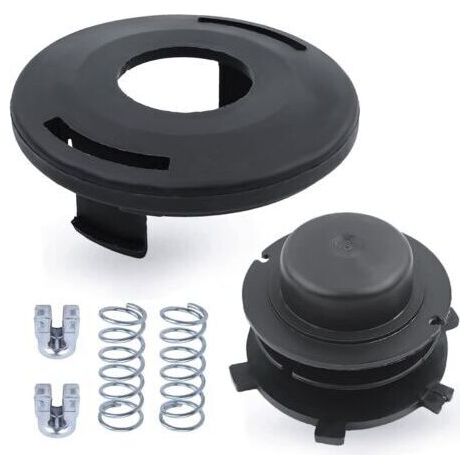 Kit de capuchon de bobine Autocut 25-2 pour débroussailleuses STIHL FS44 FS80 FS85 FS100 FS110 FS120 FS130 FS200 – Inclus 1 capuchon, 2 ressorts, 2 œillets (1/5)