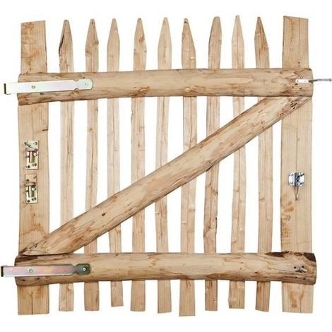 Portillon de jardin en châtaignier naturel – H : 120 cm cm