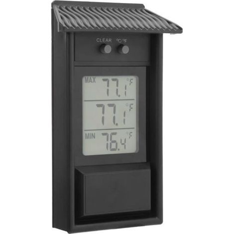Bardusch - HIB Thermomètre extérieur Thermomètre Digital Compteur de Température Étanche Extérieur Jauge pour Serre Jardin (1/4)