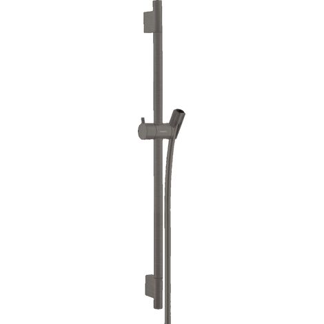 Hansgrohe Unica'S - Asta saliscendi 65 cm con flessibile doccia, cromo nero spazzolato 28632340