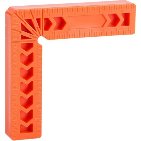 Lot de 4 équerres de positionnement à 90 degrés en plastique de type L avec pince à angle droit - Outil de menuiserie pour cadres photos - 10cm GROOFOO (1/4)