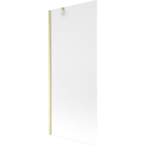 Mexen Next paroi de baignoire 1 battant 80 x 150 cm, sablé, doré brossé - 895-080-000-00-30-55 (1/5)