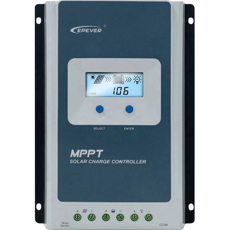 Contrôleur de Charge Solaire, Courant Nominal de 10A, Tension Maximale de 60V, Seulement le contrôleur, 10A, 12V 24V (1/2)