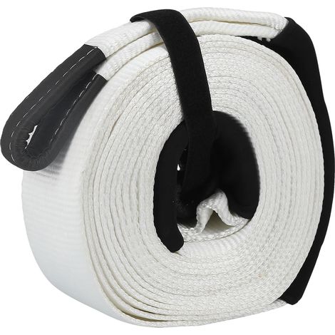 Sangle de remorquage en nylon résistant, corde de dépannage 9 mètres, kit de traction pour véhicule, câble de secours robuste SS06 (1/5)
