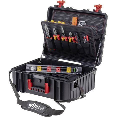 Wiha XL 2 46816 Elettricisti, Artigiani, per il fai da te, Professionale, VDE Valigetta porta utensili con contenuto 41 (1/2)