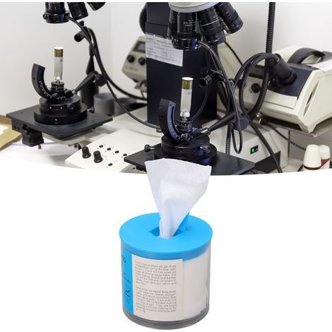100 Pièces par Boîte de Lingettes Fibre Optique pour Nettoyage Connecteurs Câbles, Papier Anti-Poussière (1/5)