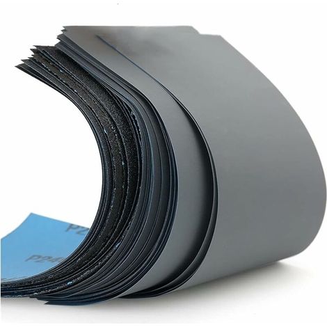 VURAHOME - Kit de papier de verre. Papier abrasif ultrafin.17 types de gravier:120/180/240/320/400/600/800/1000/1200/1500/2000/2500/3000/5000/7000/8000/10000FEIHUPapier Sec à l'Eau (9 x 3,6 pouces51fe (1/5)