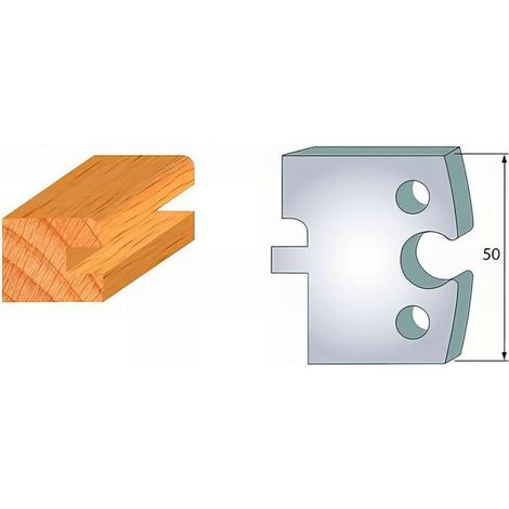 Jeu de 2 Fers Profilés Acier HT 50 x 5,5 mm - N°304 Bardage femelle - Outil de menuiserie - Diamwood