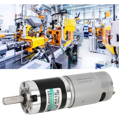 Moteur électrique miniature à vitesse variable XD36XA-555YSY-24V CC avec engrenage inverseur, basse vitesse, 100 tr/min (1/5)