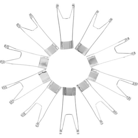 Confezione da 10 clip a molla in metallo per faretti LED da incasso - Accessori di rinforzo per il fissaggio di pannelli e faretti a soffitto (1/5)