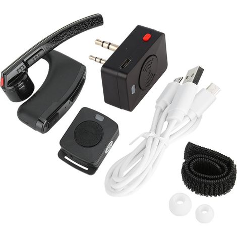 Casque talkie-walkie sans fil Bluetooth à structure en K avec crochet d'oreille unique, pour radio bidirectionnelle-AquaForge (1/5)