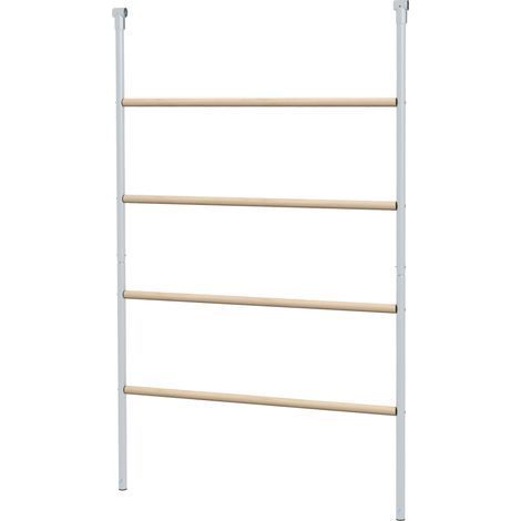 Perchoir pour poules avec 4 barres, résistant aux intempéries, pour 4 à 6 volailles, acier et bois. (1/5)
