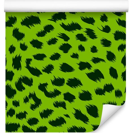 Papel pintado de cuero verde lima y verde botella de 50x1000 cm. (1/5)