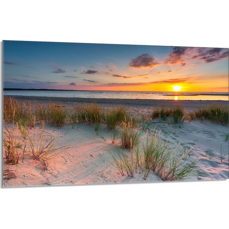 Glas-Herdplattenschutz 80x52 Beach (1/5)