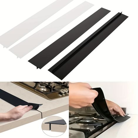 Lot de 4 cache-espaces en silicone pour four, 53cm, pour combler et sceller les espaces entre les fours, faciles à nettoyer et polyvalents (1/5)