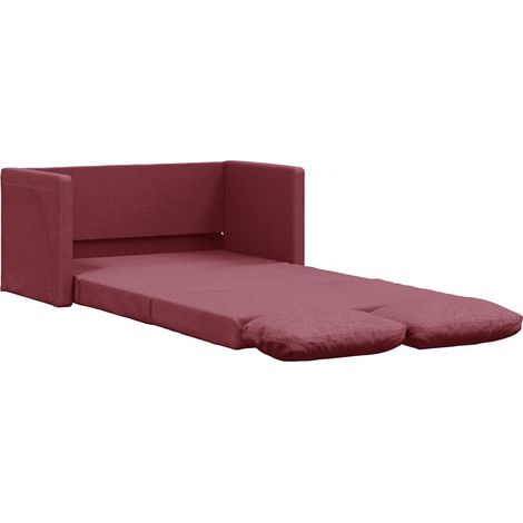 Canapé-lit,Canapé convertible 2 en 1 rouge bordeaux 112x174x55 cm tissu CFW74573 (1/5)