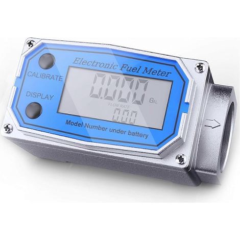 Compteur d'huile étanche avec affichage numérique LCD 3/4 pouce et compteur NPT (1/5)
