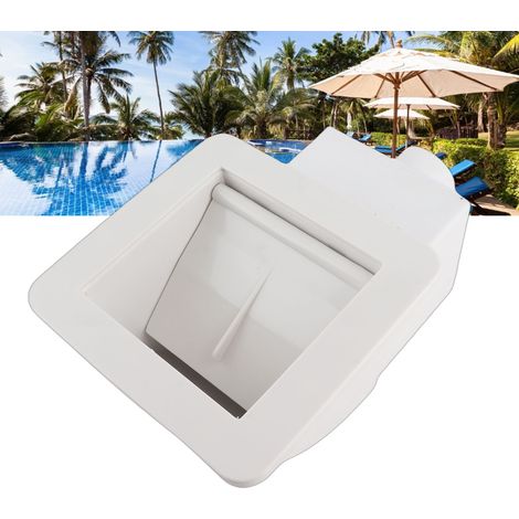 Skimmer de piscine hors-sol – Système de débordement 1.5 pouces – Installation rapide – Plastique résistant à l'érosion – Filtre intégré