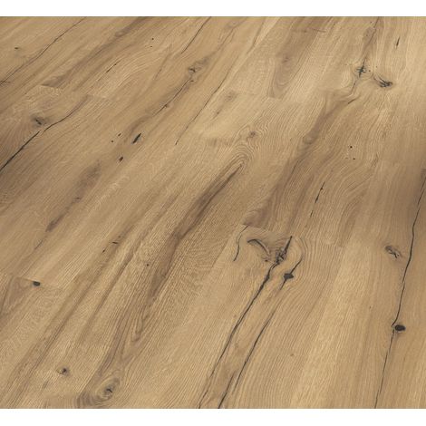 Parquet Stratifié Lame Large Chêne.Ancien 128.5x19.4 cm (1/2)