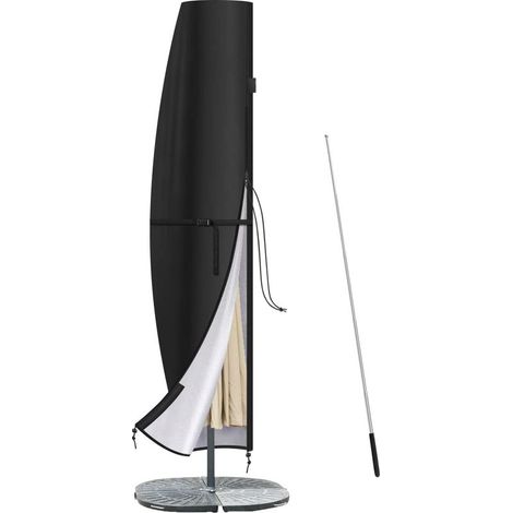 Grande Housse de Parasol avec Tige, Couverture de Parasol Tissu Oxford Protection Parasol Imperméable avec Fermeture éclair 507040cm (1/4)