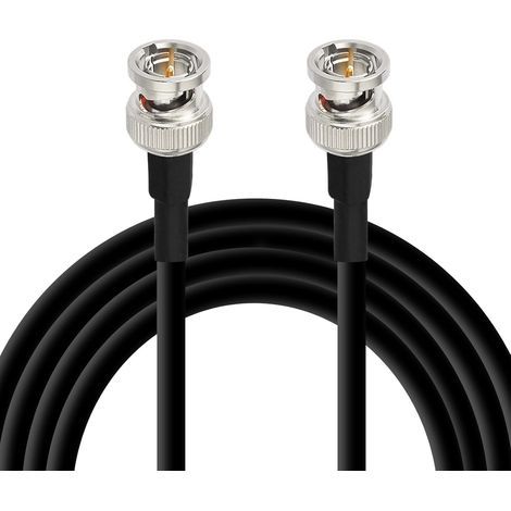 Câble coaxial BNC RG6 3G/6G/12G - 5 m - 75 ohm - BNC mâle vers mâle - Pour caméra de vidéosurveillance, moniteur vidéo SDI, convertisseur 3G-SDI/6G-SDI/HD-SDI/1080p/4K (1/5)
