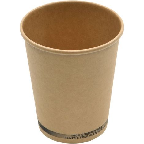 Gobelet en carton kraft SANS PLASTIQUE - 1000 unités - Betik