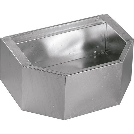 Comedero de Pared Galvanizado para Caballos 8 Litros, 50x37x21 cm - Alimentador para Caballos