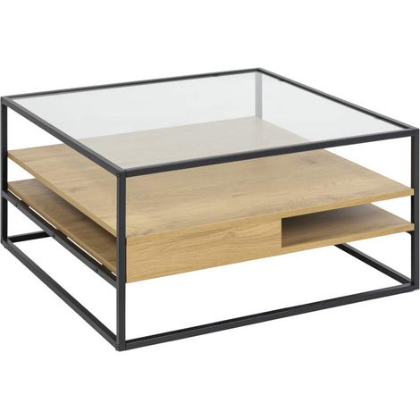 Randolf Couchtisch 2 Ablagen Eiche dekor.