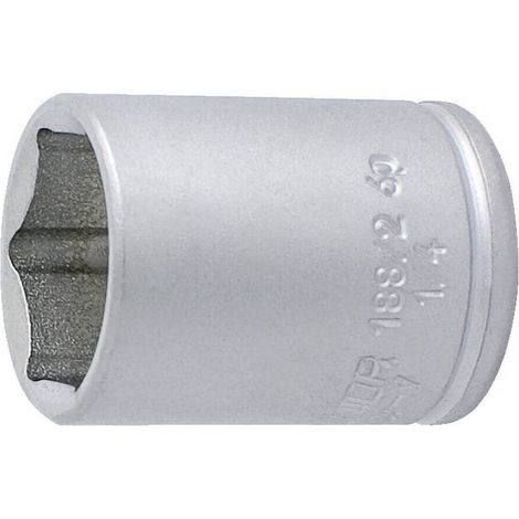 Vaso hexagonal Unior 10 mm acero cromo vanadio (1/2)