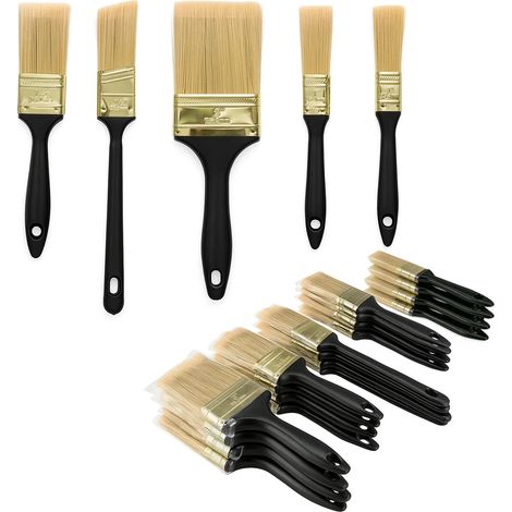 Paint Brushes, 20 PCS Paint Brush Set (3" 2" 1.5" 1" Flat &1.5" Angled), Tools Supplies,Paint Brush for Walls, Ceilings, Furniture