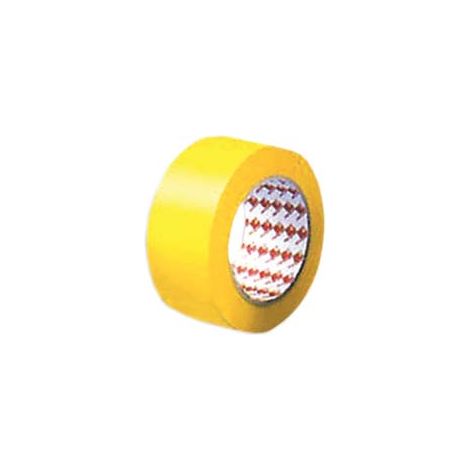 NASTRO ADESIVO IN PVC GIALLO- - mm.50h. rotoli da mt.33 - 6 pezzi FEUDO