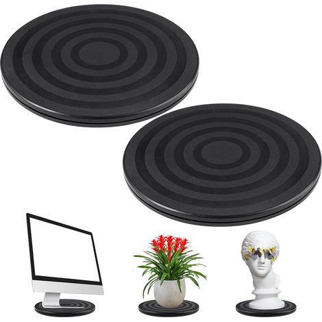 2 Pièces Plateau Tournant Manuel, 20 cm Tourne-Disque Rotatif (1/5)
