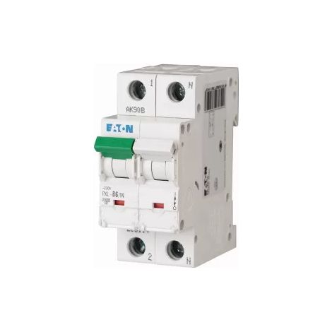 Eaton Leitungsschutzschalter (MCB), 6 A, 1p + N, Charakteristik: B, 236114