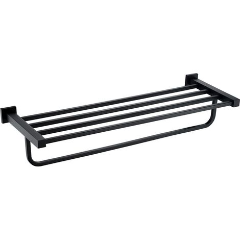RAK Cubis Black Towel Shelf - RAKCUB9914B