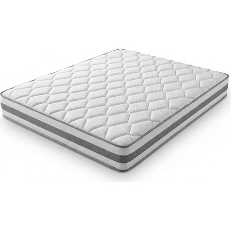 Materasso 140x200 H4 altezza 25 cm in schiuma con molle insacchettate a 7 zone (1/4)