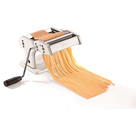 Gefu Pasta Perfetta máquina de pasta robusta plateada