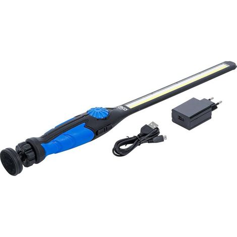 Lampe de Travail COB-LED/UV Ultra Plate - 9,1 x 5,6 x 49,5 cm - Puissante et Compacte,  - D-Work