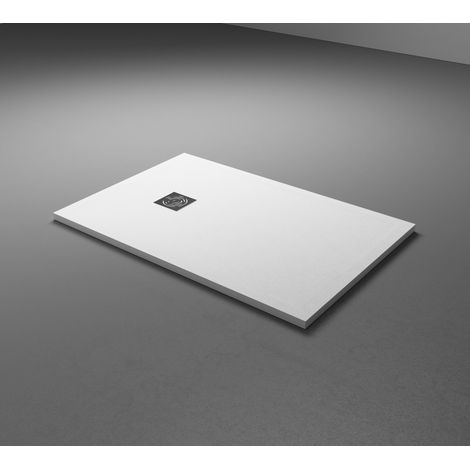 BATHME WESTER Plato De Ducha Pizarra Blanco - Medida: 75x150 cm - ref: 75X150NWPIBL
