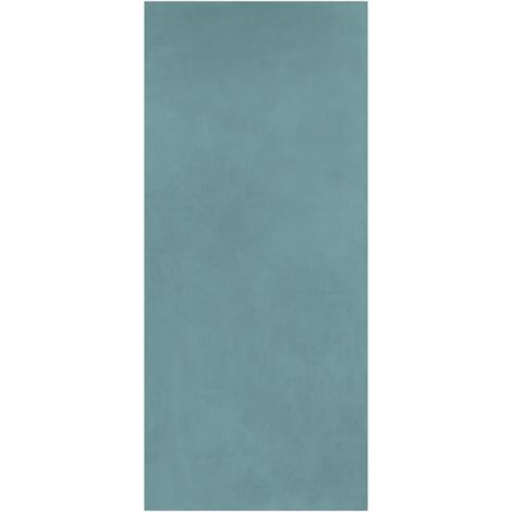 Carrelage effet Enduit Bleu Brume 278x120x0,6 cm Mat Calviro - Mur intérieur (vendu par carton de 3,336 m²) - RO'MA CARRELAGE