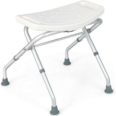 3-Level Height Adjustable Shower Seat with Handles (1/5)