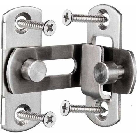 Set di punte da trapano, 2 grandi anelli di bloccaggio ad angolo retto di 90 gradi per porte, catenacci di bloccaggio curvi, catenacci a leva di bloccaggio scorrevoli per porte e finestre (1/5)