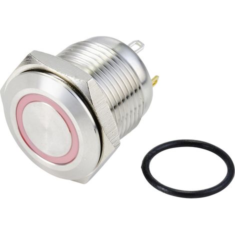 TRU COMPONENTS TC-10090912 GQ16F-10E/J/R/24V/S Vandalismusgeschützter Drucktaster 48 V/DC 2 A 1 x Au (1/2)