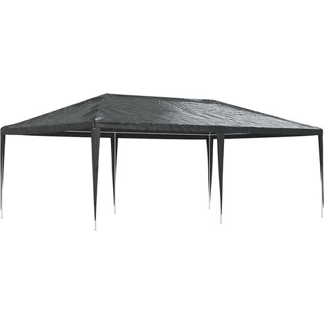Tente de réception professionnelle 4x6 m Anthracite 90 g/m² (1/5)