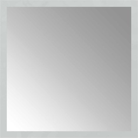 LED Bathroom Mirror Transparent 30 x 30 cm Tempered Glass vidaXL (1/4)