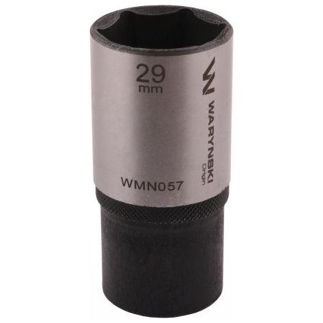 Douille hexagonale 1/2". 29 mm. de long. CrV50BV30. DIN 3124. Waryński (1/4)